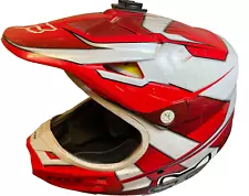 Fox Racing Motocross Motorcycle Helmet VL Snell DOT Red White Large