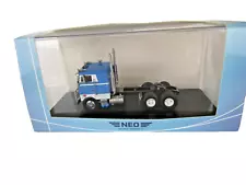 RARE 1:64 SCALE NEO PETERBILT 352 PACEMAKER WHITE/BLUE MIB NEO64042