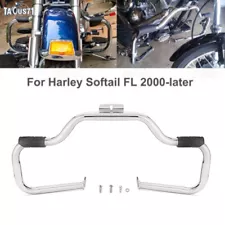 Chrome Highway Engine Guard Crash Bar For Harley Fatboy Heritage Softail Deluxe