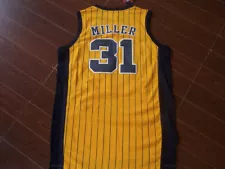 Mens 4 Colors Reggie Miller Throwback Jersey Indiana All Stitched