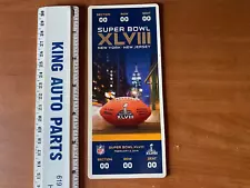 Super Bowl XLVIII Ticket Magnet Seattle Seahawks vs Denver Broncos NY/NJ