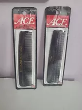 Ace Combs (2) Hard Rubber & Standard by Goody NIB USA 2000 - 2005