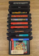 10x Tested Game Cartridges for Sega Genesis Bubsy Puggsy Street Fighter etc