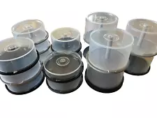 CD-DVD - Empty Spindles Storage Containers - Lot of 16 - Various Sizes