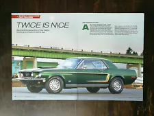 1968 1/2 Ford Mustang 5-Page Original Color Article