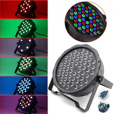 DJ Slim Par64 RGBW 54X3W LED Light PAR 3in1 DMX Outdoor Color Mixing Stage Lamp