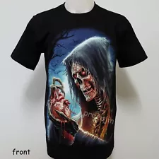 Grim Reaper Heart Death Tattoo Glow in The Dark T-Shirt G20 Size M-2XL