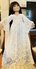 Ivory Colonial Lace & Pearls Dress for Large Annette Himstedt Dolls