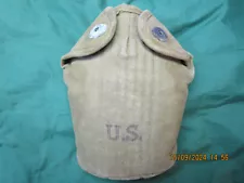 New ListingWW2 Canteen from 1918 with a US 1941 "Baker-Lockwood" Cover ID'd Hargrove