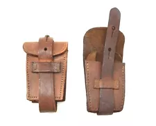 Genuine Argentina Military Leather Ammo Pouch Argentinian Army 1909 Mauser Pouch