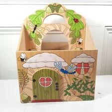 Melissa & Doug WOODLAND TREE HOUSE FOLD & GO Wood carry doll cottage Walldorf