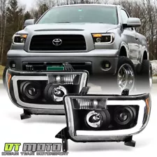 For Black 2007-2013 Toyota Tundra 2008-2017 Sequoia SMD LED Projector Headlights (For: 2008 Toyota Sequoia)