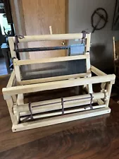 Wood Table Top Weaving Loom The Handcrafters Waupun WIS 12" Tall x 15.5" x 14.75