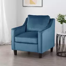 blue velvet chair for sale