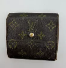 Louis Vuitton Wallet Leather Brown Authentic