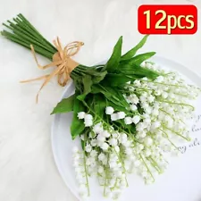 12 Bundles Artificial Lily of The Valley Flower Cream/ivory Decorative Flowers