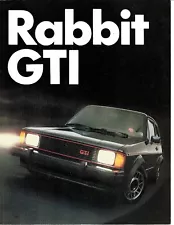 1983 Volkswagen Rabbit GTI Sales Brochure