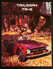 Mint Original! First (1969) Triumph TR-6 Sales Brochure