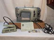 Rare Vintage Adler Class 152 West Germany Home Portable Sewing Machine With Case