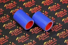 2 x Vito's Yamaha Banshee exhaust pipe clamps 1 1/8" Shearer CPI BLUE silicone