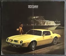 PONTIAC FIREBIRD Large Format USA Car Sales Brochure 1975