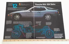 1981 PORSCHE 924 / 924 TURBO ORIGINAL 2 PAGE AD