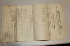 DEED FOR LAND SOLD, STATE OF ARKANSAS 1898 COLUMBIA COUNTY