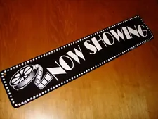 NOW SHOWING MARQUEE SIGN Cinema Movie Theater Entertainment Room Reel Film Decor