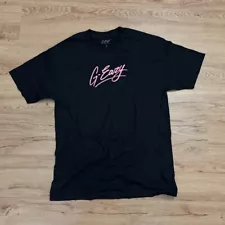 G-Eazy Shirt Pink Script Black Rap Hip Hop Concert Tee Tumblr Girls Size Large