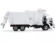 Mack LR Refuse Garbage Truck with McNeilus Meridian Front Loader White with