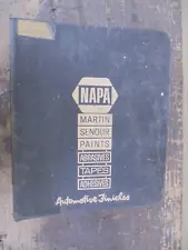 1972-1982 NAPA - MARTIN SENOUR Automotive PAINT COLOR DIRECTORIES USA & IMPORTS