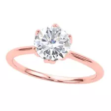 Maulijewels 1.00 Carat Diamond ( G-H/ VS1 ) Moissanite Solitaire Engagement