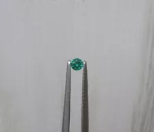 Colombian emerald round loose faceted natural gem 3mm top quality