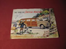 1940 Ford Woody Station Wagon Sales Brochure Booklet Catalog Old Original