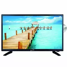 24" Supersonic 12 Volt AC/DC LED HDTV with DVD Player, USB, HDMI