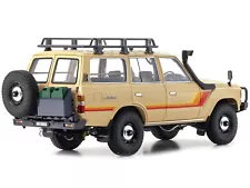 Toyota Land Cruiser 60 RHD (Right Hand Drive) Beige with Stripes and Roof Rack