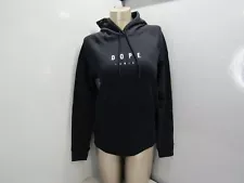 Dope Women's Common Hoodie Sweatshirt Cotton Fleece Graphic Size S Black