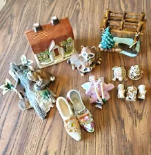 Assortment of Fairy Garden Ceramic & Resin Planter Decor Accessories 10 Pieces