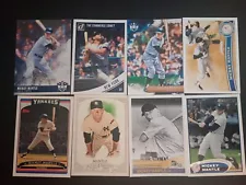 8 ct lot of Different Mickey Mantle Cards Yankees