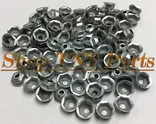 100pc Washer Lock Trim Nuts Thread Cutting #8-32 Zinc Coated Pal Nut Mopar (For: Plymouth Cricket)