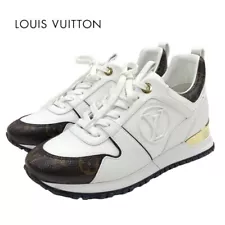 LOUIS VUITTON Run Away Line Monogrammed Sneakers Shoes Shoes LV Logo In Heel