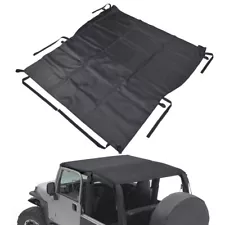 For Jeep TJ Wrangler 1997-2006 Sport Utility Extended Bikini Soft Top in Black