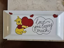 SALE $1 CLEARANCE Disney WINNIE THE POOH Love You Beary Much Serving Platter