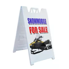 A-frame Sidewalk Snowmobile For Sale 24" x 36" Double Sided A-Frame Sidewalk Sig