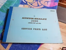 Austin Healey 3000 BN7 BT7 Factory Service Parts List Catalogue VGC FREE POST