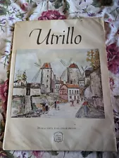 Maurice Utrillo Abrams Art Book 15 Beautiful Full Color Prints 1953 Vtg