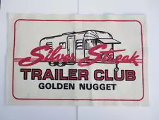 SILVER STREAK TRAILER CLUB GOLDEN NUGGET CLOTH PATCH? 8X12" FABRIC VTG TRAVEL