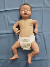 preowned Reborn baby doll Approximately 19"