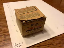 Original HOBS Sulfur Candle Fumigator in box, WWII era, no tin, sulphur