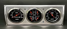 1941 1942 1943 1944 1945 1946 CHEVY TRUCK 3 GAUGE CLUSTER BLACK